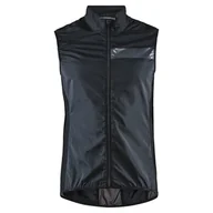 Kurtki i kamizelki sportowe męskie - Męska kamizelka kolarska Craft Essence Light Wind Rozmiar: XL / Kolor: czarny - miniaturka - grafika 1