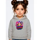 Bluzy dla dziewczynek - BLUZA DZIECIĘCA KPOP DEMON HUNTERS HUNTRIX 146-152 Z KAPTUREM BAWEŁNIANA - miniaturka - grafika 1