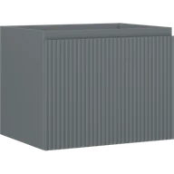 Szafki łazienkowe - Mexen Rivel szafka łazienkowa podumywalkowa 60 cm, 1 szuflada, ryflowana , grafit mat - 91A20-06047-1-BF66 - miniaturka - grafika 1