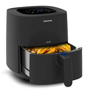 Taurus Amazing AF1701D bezolejowa frytkownica powietrzna, zamek 5,5 l, 8 programów, ekran dotykowy, timer, do 200 stopni C, powłoka nieprzywierająca, bez PFOA i BPA, w zestawie receptura, czarny - Frytkownice - miniaturka - grafika 1