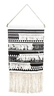 Figurki dekoracyjne - Makrama Biała Ścienna Łapacz Snów Boho H: 75 Cm - miniaturka - grafika 1