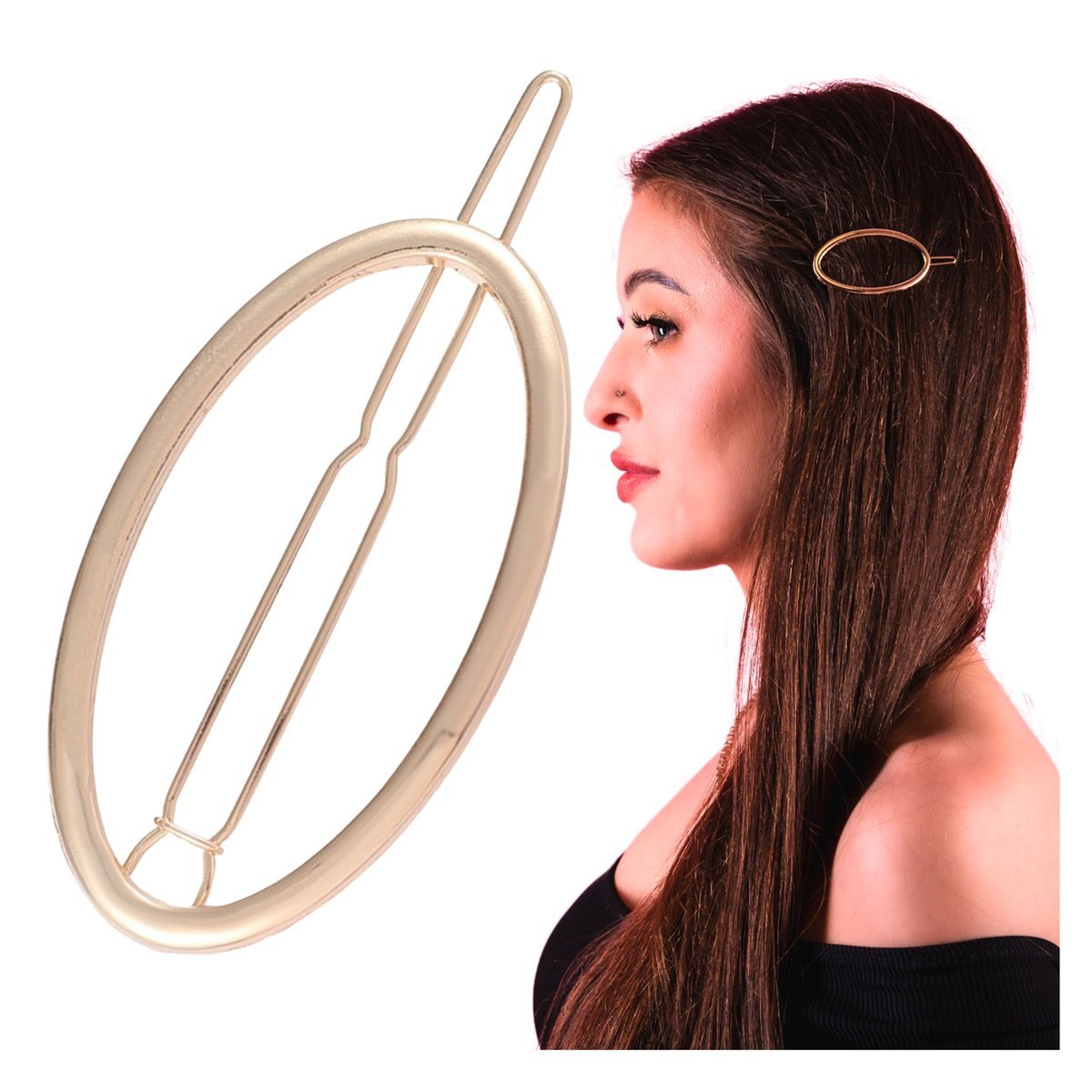 Spinka do Włosów Złota Subtelna Ozdobna Elegancka Wsuwka Lekka i Wygodna