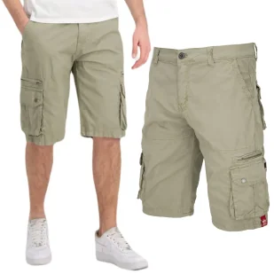 Spodenki Alpha Industries Alpha Short 136250 679 - Piaskowe - Odzież taktyczna i umundurowanie - miniaturka - grafika 1