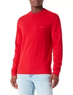 Bluzy męskie - BOSS Męska bluza Amotore z dzianiny, Bright Red624, 3XL - miniaturka - grafika 1