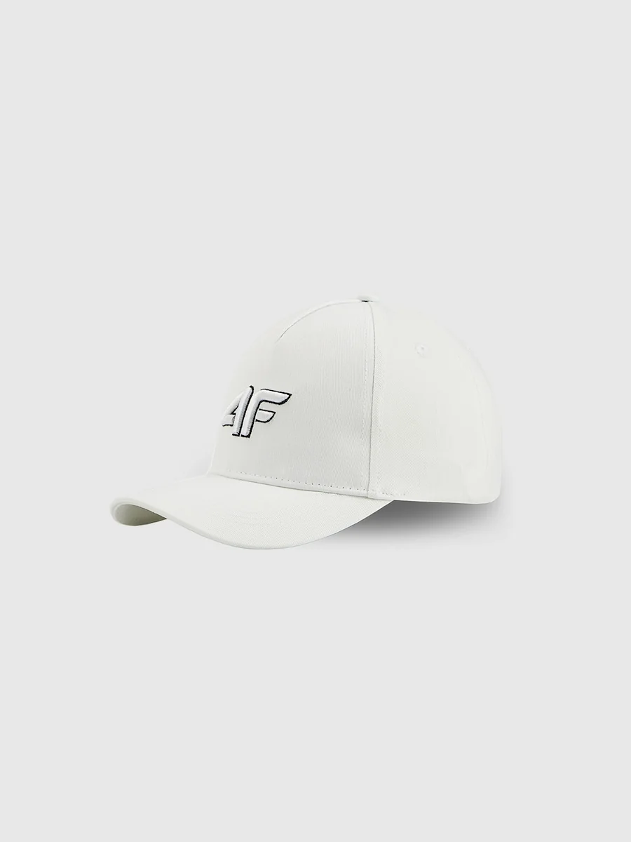 Czapka z daszkiem snapback dziecięca 4F 4FJRSS26ACABU598-10S Biały U (55cm)