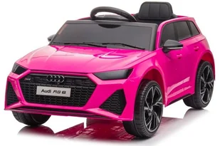 Mamido Auto Na Akumulator Audi Rs6 Różowy 12V7Ah Eva Koła - Pojazdy elektryczne dla dzieci - miniaturka - grafika 1