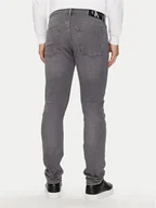 Spodnie męskie - Calvin Klein Jeans Jeansy J30J325730 Szary Slim Fit - miniaturka - grafika 1