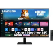 Monitory - Samsung Smart M5 (LS27DM500EUXDU) Czarny - miniaturka - grafika 1