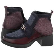 Botki damskie - Botki Bordowe/Granatowe 06747-23/00-8 (MA1290-a) Maciejka - miniaturka - grafika 1