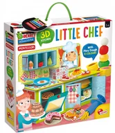 Zabawki AGD - Lisciani Montessori Chef 3D + plastelina 76840 - miniaturka - grafika 1