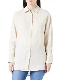 United Colors of Benetton Damska koszula 5bmldq03c, jasnobeżowa 152, XL, Jasny beżowy 152, XL - Koszule damskie - miniaturka - grafika 1