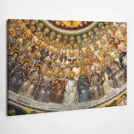 Ikony i obrazy sakralne - Freski Świętych w katedrze Giusto de Menabuoi - obraz polycanvas, 100x70 - miniaturka - grafika 1