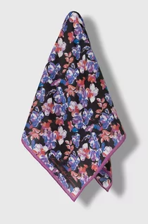 Apaszki i szaliki damskie - Lauren Ralph Lauren apaszka z domieszką jedwabiu kolor fioletowy wzorzysta - grafika 1