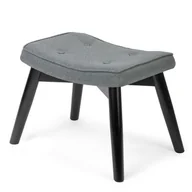 Pufy i podnóżki - Podnóżek do fotela, Norse, 52x37x38 cm, szary, czarny - miniaturka - grafika 1