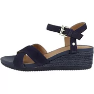 Espadryle damskie - Geox D Ischia Corda Espadryle Kobiety, Niebieski (Navy Blue), 40 EU - miniaturka - grafika 1