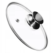 Pokrywki - Pokrywa żaroodporna ze srebrnym uchwytem Salerno 22 cm - miniaturka - grafika 1