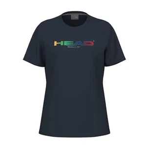 HEAD Rainbow T-shirt damski, granatowy - Koszulki i topy damskie - miniaturka - grafika 1