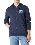 Bluzy męskie - Blend Męska bluza z kapturem Ziphoodie-Sweat, 194024/Dress Blues, M, 194024/Dress Blues - miniaturka - grafika 1