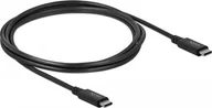 Kable USB - Kabel USB Delock USB-C - USB-C 2 m Czarny (86980) - miniaturka - grafika 1