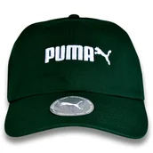 Czapki męskie - PUMA Czapka z Daszkiem Unisex Bawełna Zielona LOGO - miniaturka - grafika 1
