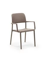 Krzesła - D2.Design Krzesło Bora z podłokietnikami szare 28349 - miniaturka - grafika 1