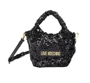 Love Moschino TORBA PAILETTES+TPU CZARNY, czarny, jeden rozmiar, czarny, Taille unique - Torebki damskie - miniaturka - grafika 1