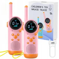 Zabawki interaktywne dla dzieci - KRÓTKOFALÓWKA WALKIE TALKIE RADIOTELEFON 2x KRÓTKOFALÓWKI DUŻY ZASIĘG 3KM - miniaturka - grafika 1