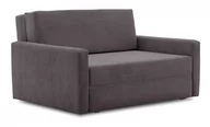 Sofy i kanapy - Amerykanka, fotel z funkcją spania, Melma, 144x99x82 cm, ciemny szary - miniaturka - grafika 1