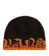 Czapki damskie - Czapka zimowa dziecięca VANS Hovley Cuff Beanie Black/Flame VN000Q1KBFM1 - miniaturka - grafika 1