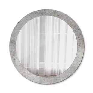 Nowoczesne Lustro do Salonu Szary beton 80cm - Lustra - miniaturka - grafika 1