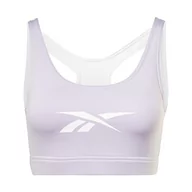 Biustonosze - Reebok Damski biustonosz sportowy, fioletowy Oasis, L - miniaturka - grafika 1