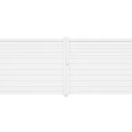 Bramy garażowe - Brama skrzydłowa 4m CASANOOV CARPATIA H.160 aluminium białe - miniaturka - grafika 1
