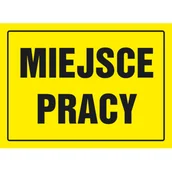 Numery na dom - Oznaczenie "Uwaga miejsce pracy" 24 x 33 - miniaturka - grafika 1