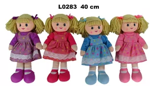 Sun-day Lalka Szmaciana 40cm Sa Roz Sukienka - Lalki dla dziewczynek - miniaturka - grafika 1