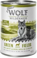 Mokra karma dla psów - Wolf of Wilderness Wolf of Wilderness Senior, 6 x 400 g - Green Fields, jagnięcina i kurczak - miniaturka - grafika 1