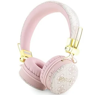 GUESS GUBH704GEMP różowe 4G Metal Logo - Słuchawki - miniaturka - grafika 1