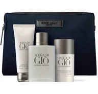 Wody i perfumy damskie - Giorgio Armani Acqua di Gio 100ml woda toaletowa+75ml żel do kąpieli+75g sztyft+Kosmetyczka - miniaturka - grafika 1