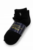 Skarpetki męskie - Skarpety POLO RALPH LAUREN rozmiar 36-40 6 par CZARNE (10336) - miniaturka - grafika 1