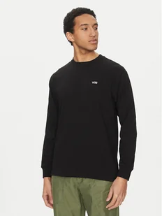 Vans Longsleeve Left Chest II VN000P1S Czarny Loose Fit - Koszulki męskie - miniaturka - grafika 1