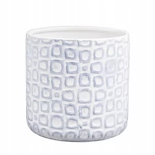 Doniczka Ceramiczna Okrągła Biała 13 Cm - Donice - miniaturka - grafika 1