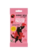Żelki - Głodny Wilk Na Tropie Owocowe puzzle żelki z naturalną witaminą C - truskawka Głodny Wilk, 20g - miniaturka - grafika 1