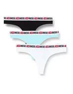 Majtki damskie - Diesel UFST-STARS-THREEPACK, stringi damskie, pakiet 3 szt, E6464-0eaXL, M - miniaturka - grafika 1