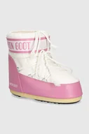 Śniegowce damskie - Moon Boot śniegowce MB ICON LOW NYLON kolor różowy 80D1409340 JB05 - miniaturka - grafika 1