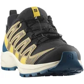 Buty dla chłopców - Buty dziecięce Salomon Xa Pro V8 Waterproof Rozmiar butów (UE): 35 / Kolor: niebieski/żółty - miniaturka - grafika 1