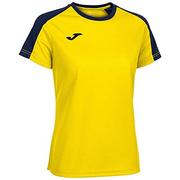 Koszulki i topy damskie - Joma Eco Championship T-shirt damski z krótkim rękawem, żółty granatowy, L - miniaturka - grafika 1