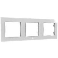 Systemy inteligentnych domów - Rama Shelly pro spínač Shelly WS, trojrámeček (SHELLY-WF3-W) Biały - miniaturka - grafika 1