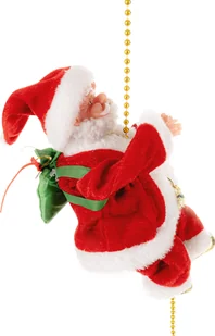 Ruhhy 22502 Dekoracja świąteczna Święty Mikołaj na linie, 100 cm - Ozdoby bożonarodzeniowe - miniaturka - grafika 1