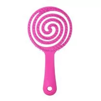 INTER-VION Lollipop Brush - Okrągła szczotka do włosów - RÓŻOWA - Szczotki i grzebienie do włosów - miniaturka - grafika 1