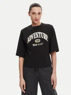 Koszulki i topy damskie - PINKO T-Shirt Niamey 104604 A2CS Czarny Regular Fit - miniaturka - grafika 1