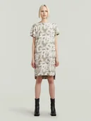 Sukienki - G-Star Sukienka w kolorze beżowo-białym - miniaturka - grafika 1